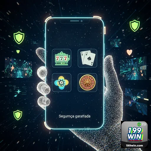 Jogador aproveitando promoções de cassino móvel na 199win